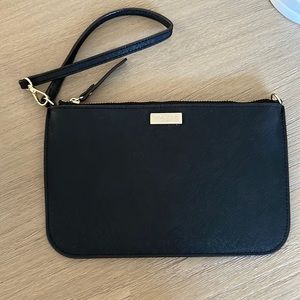 Kate Spade Black Leather Wristlet